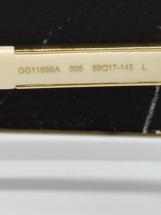 New Gucci GG1189SA 005 White Brown Women Sunglasses main image 6